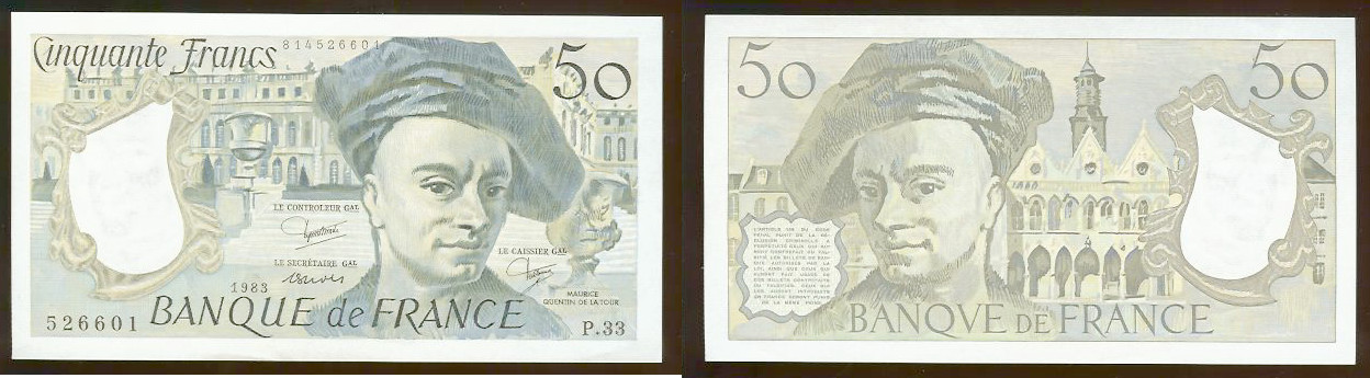 50 Francs Quentin de la Tour 1983 NEUF